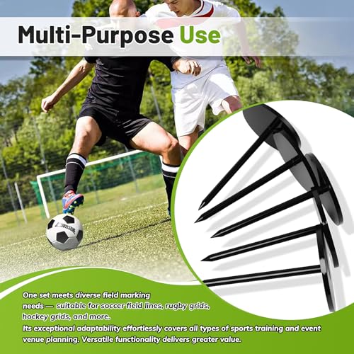 10/20 Packs Metal Sports Field Marking System,Soccer Marking Kit,Marking Kit for Baseball and Other Sports Fields. Made of High-strength Iron, It is Extremely Durable and Resistant to Breakage