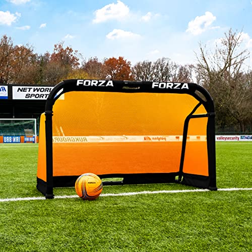 FORZA Aluminum POD Soccer Goals | PRO ALU50 Folding Soccer Goal - Fold-Away & Freestanding Target Goals - x4 Sizes and x9 Colors - color: Orange, size: 4ft x 2.5ft