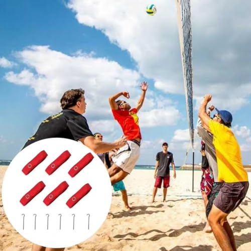 Volleyball Court Cords - Volleyyball Boundarry Webbing | Beach Volleyballl Lines for Heavy Duty Adjustable Sand Courrt Marking Kit | Outdoor Sports