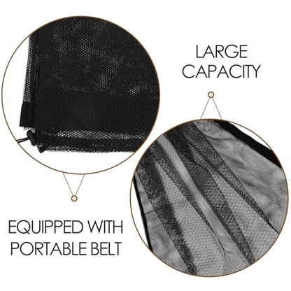 Large Capacity Basketball Volleyball Soccer Ball Mesh Drawstring Bag Single Shoulder Outdoor Sports Carrier for Team Training and Storage