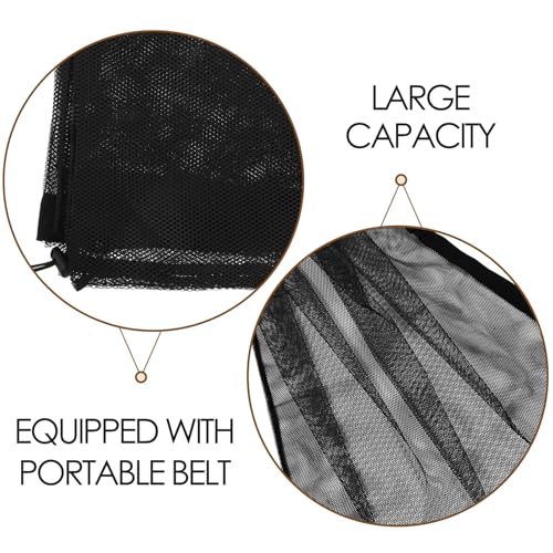 Levemolo Heavy Duty Mesh Drawstring Sports Ball Bag Large Capacity Single Shoulder Volleyball Soccer Basketball Carrier for Outdoor Team Sports Storage