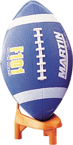 Martin Sports Official Size Football Nylon Blue
