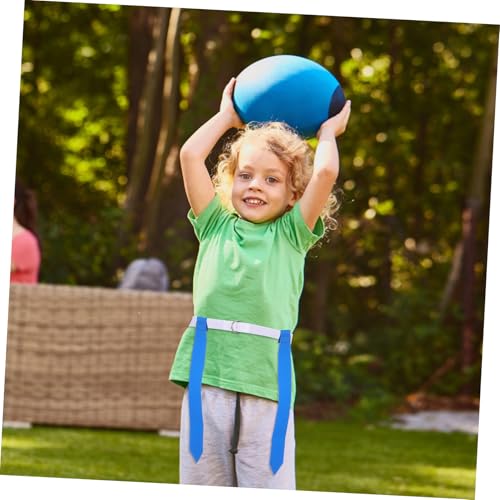 16-pc Rugby Training Kit 12 Belts 4 Cones Flags Set for Boys and Girls Adults Soccer Equipment