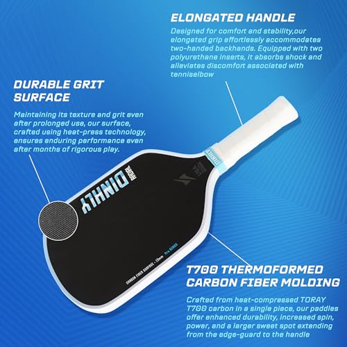Pickleball Paddles Set of 2/4- USAPA Approved Graphite/Fiberglass Pickleball Racket, 2 Pickleball Rackets, 4 Balls and 1 Portable Carry Bag, Aesthetic Pickle Ball Set for Men Women Beginners - color: 13mm Matte Black | Matte Black | Carbon Fiber
