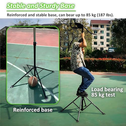 Basketball Hoop Returner Shot Return Apparatus Rebounder Retractable Large Attachment for Adults Training Shooting M