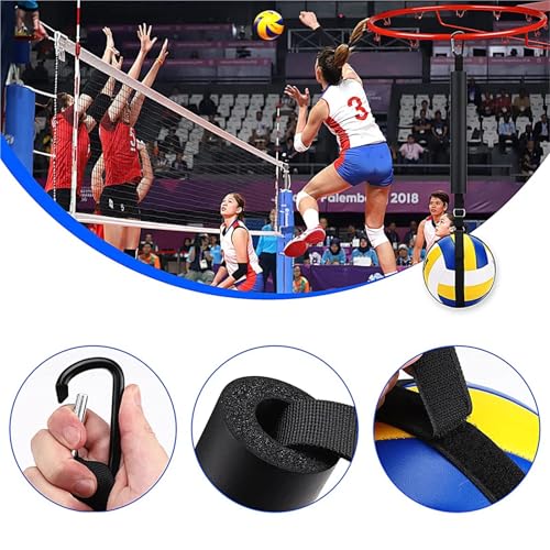 2set Volleyball Spike Trainer Solo Serve with Adjustable Belt Indoor Outdoor Train Supplies - color: Color1