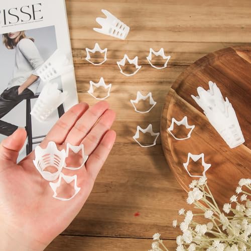 20pcs Golf Tees, Plastic Golf Simulator Tees Practice Golf Tees Indoor Outdoor White Rubber Golf Mat Tees Golf Training Accessories for Home Outside Winter Turf Driving Range (10 Tall + 10 Short)