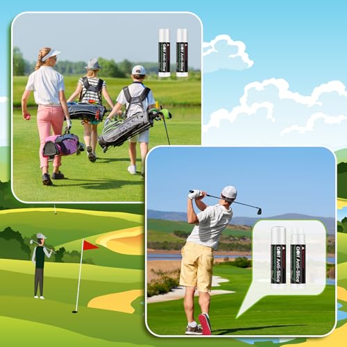 Halloscume 4 Pcs Golf Anti-Slice Anti-Slick Stick Compound for Clubs Boosts Distance and Increases Accuracy Gift for Golfer Supply - style: Classic Style
