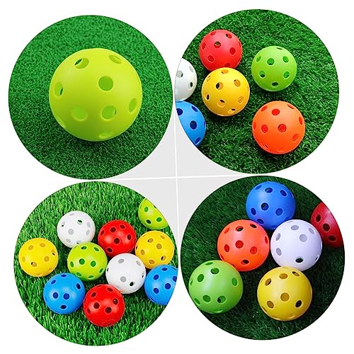 KOMBIUDA Golf for Golfing Training Golfing Hollow-Out Balls Golfing Training Balls Practice Balls Indoor Balls - color: Green