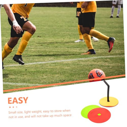 VANZACK 1set Football Training Sign Discs Brightly Markers for Soccer Basketball and Agility Drills Pe and Material Lightweight Stackable Design for Easy Storage