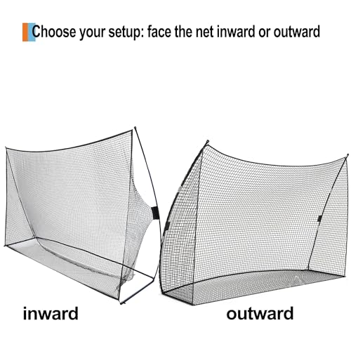 Garvee Golf Net, 10x7x3ft Heavy Duty Golf Practice Nets with Carry Bag for Backyard Chipping Indoor Outdoor Training