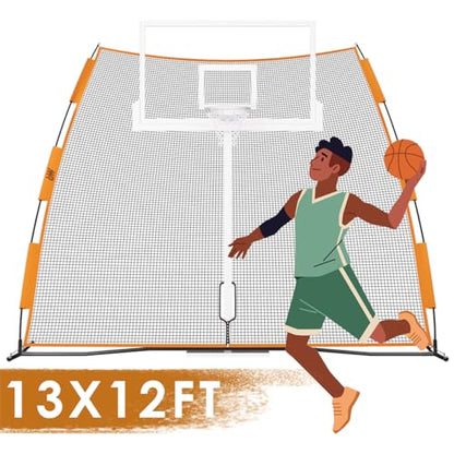 MR Basketball Defense Return Net, Basketball Yard Guard Defensive Net, Sports Defender Net, Adjustable Return Net, Backstop Net Portable Barrier Net, Rebounder Safety Backstop Barricade