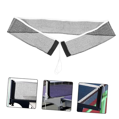 LIOOBO Table Tennis Replacement Net Durable Pong Net with Tightly Woven Mesh for School and Gym Use Quick Setup and Sleek Black Design Standard