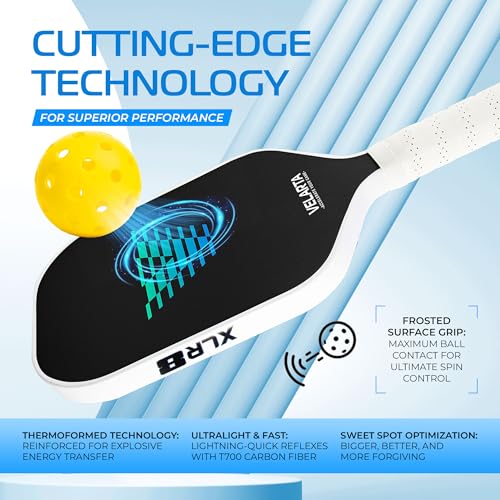 Professional Pickleball Paddles – Best Pickleball Paddle - Pickleball Paddles Carbon Fiber T700 - USAPA Approved - 16mm Paddle Racket for Enhanced Control - Paddle Rackets for Adults