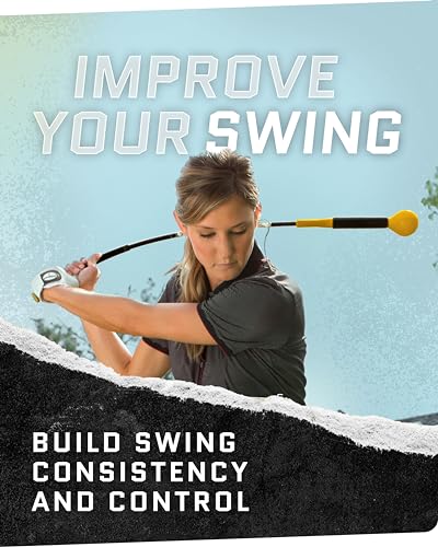 SKLZ Golf Swing Trainer and Warm Up Tool- Essential Golf Accessories for Golfers, Increase Swing Speed, Distance, Balance and Grip Strength - style: Gold Flex 48" Swing Trainer
