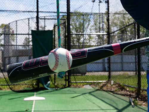 The Original Hitting Rope Baseball Adjustable Batting Training System - Combines Tee and Front Toss Into One Easy Drill - Develop Better Hitting Skills