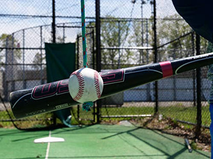 The Original Hitting Rope Baseball Adjustable Batting Training System - Combines Tee and Front Toss Into One Easy Drill - Develop Better Hitting Skills