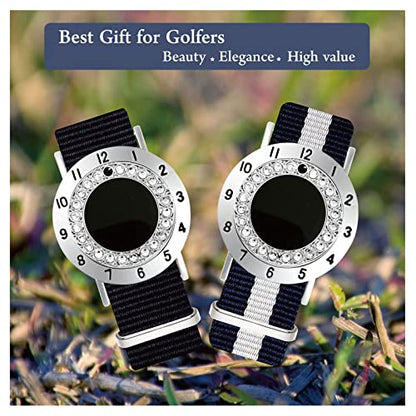 Golf Ball Marker with Golf Stroke Counter Bracelet, Pearl Crystal Ball Marker, Golf Accessories, Golf Gifts, Golf Counters for Women