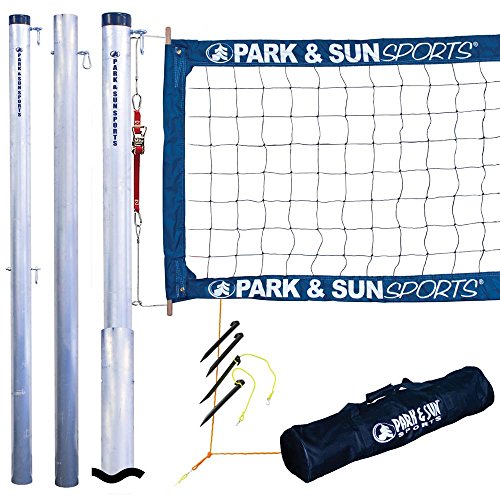 Park & Sun Sports Tournament 4000: Permanent Professional Outdoor Volleyball Net System
