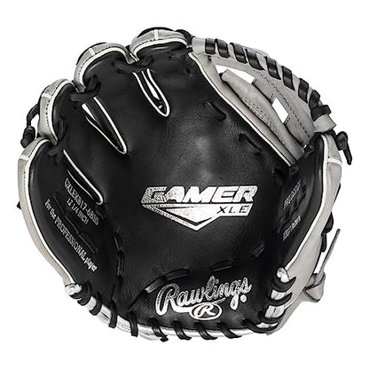Rawlings Gamer XLE Speed Shell Series Baseball Infield | Catcher | Utility Glove | Mitt | Travel | Youth | 11.5” | 12.25” | 32.5” | Black | Grey | Right | Left - size: 12.25"