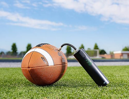 Fast Electric Ball Pump with LED Pressure Gauge (Max 15PSI) for Football, Basketball, Volleyball, Rugby, Soccer, Swimming Ring etc. with Needles.