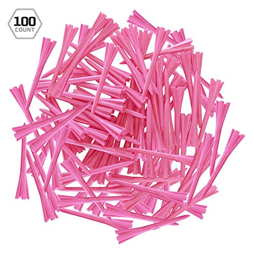 Izzo Plastic Golf Tees (100 Pack) - color: Neon Pink, style: 2.75 Inches