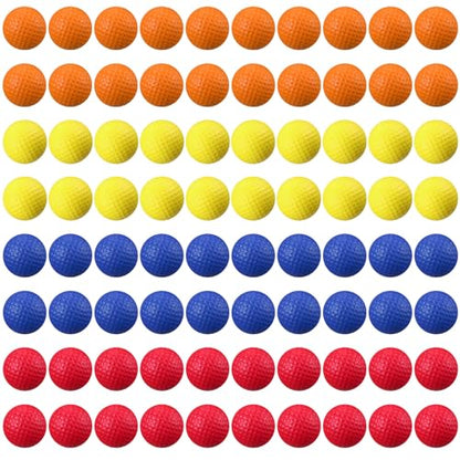 Junkin 80 Pcs Foam Golf Balls Practice Balls Realistic Feel and Flight Sport Training for Indoor or Outdoor Backyard Golf Training