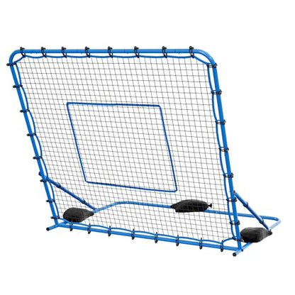 VEVOR Soccer Rebounder Net, Quick-Switch Angle Soccer Goal Rebounder for Control, Passing Practice, Heavy-Duty Iron Frame & PE Net, Easy Setup Ball Training Equipment for Teens&Adults - size: 7x6FT