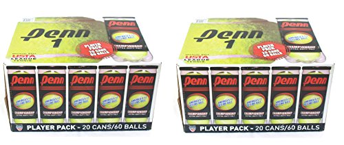 Penn Tennis Ball cans Set - color: Yellow, size: 40 Cans