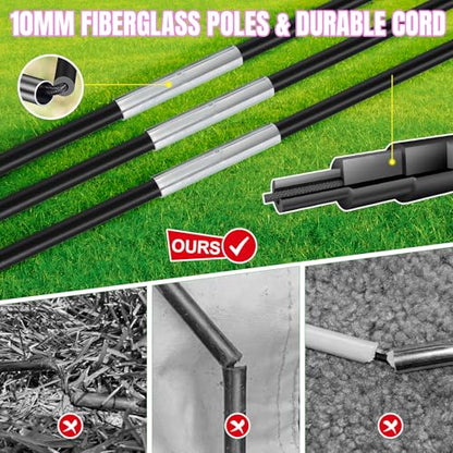 Pro-Grade Kids Backyard Soccer Goal, Tear-Resistant 5-Layer Polyester Soccer Net & 10mm Poles for Maximum Durability, 4x3ft/6x4ft/7x5ft, Pop Up Portable Soccer Training Equipment Set with Size 4 Ball - size: 6 ft x 4ft, style: Pink