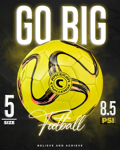 Brasilia Soccer Ball – Professional Training Soccer Ball for Grass Fields – Durable TPU Machine Stitched Soccer Balls – Sizes 2, 3, 4 & 5 – Outdoor Practice & Match Play