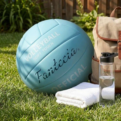 Volleyball, Soft Volleyball Balls for Indoor and Beach Fun, Official Size 5 for Youths and Adults-Includes Pump