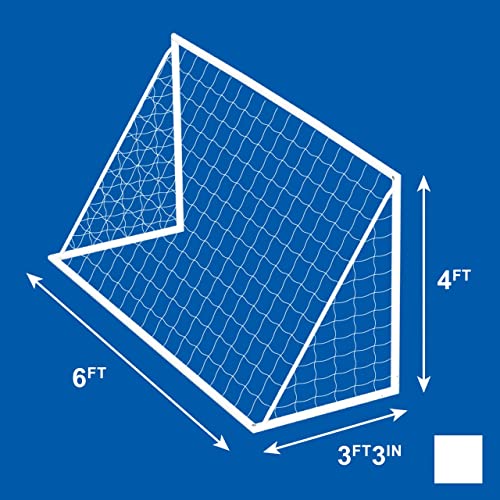 FORZA 6ft x 4ft Replacement Soccer Net [Single or Pair] - Replacement Soccer Nets for Kids Garden Goals - size: 6ft x 4ft [Single]