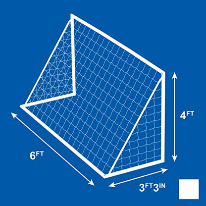 FORZA 6ft x 4ft Replacement Soccer Net [Single or Pair] - Replacement Soccer Nets for Kids Garden Goals - size: 6ft x 4ft [Pair]