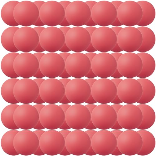 40MM Ping Pong Balls, 50 or 80 Pack Assorted Colored Plastic Balls for Beer Pong, Arts and Craft - color: 80pcs-Red