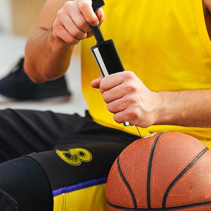 Ball Pump for Sports Balls, Handheld Air Pump with Needle, Portable Sports Ball Inflator, for Basketball, Soccer, Football, Volleyball, Tire