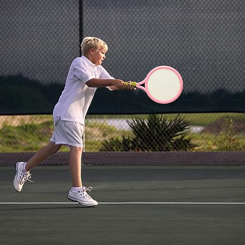 Kids Tennis Racket Set Plastic Toddlers Badminton Racquet with Badminton Ball Tennis Ball