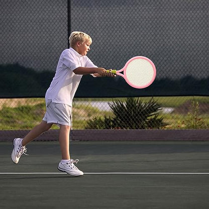 Kids Tennis Racket Set Plastic Toddlers Badminton Racquet with Badminton Ball Tennis Ball