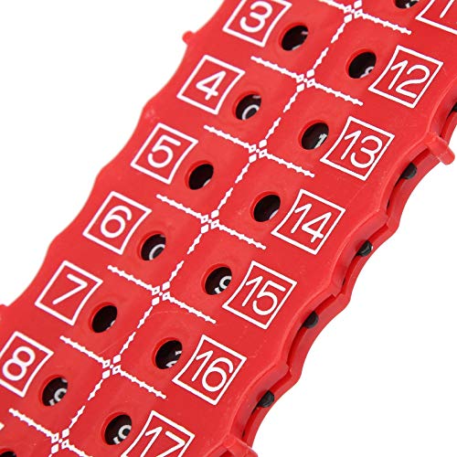 2Pcs 18 Holes Golf Score Card,Golf Stroke Counter Golf Score Card Counter Scoreboard Training Practice Competition Accessory
