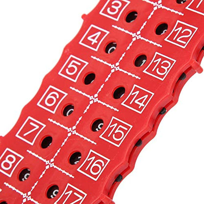 2Pcs 18 Holes Golf Score Card,Golf Stroke Counter Golf Score Card Counter Scoreboard Training Practice Competition Accessory