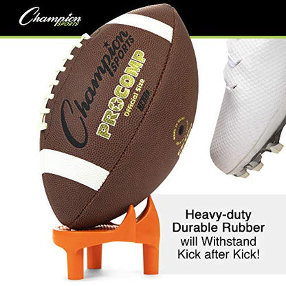 Champion Sports Football Kicking Tee – Heavy-Duty Kickoff Tee in Multiple Styles & Sizes - style: Sidewinder Kicking Tee (2 Inch)