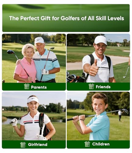 BKF Golf Alignment Sticks and Angle Holder Set with Portable Bag, Golf Swing Trainer, Golf Training Practice Teaching Aid and Equipment, Golf Accessories Gifts for Man
