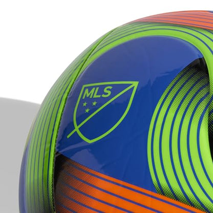 adidas Unisex MLS Soccer Ball - color: Hi-res Blue/Green/Orange/Yellow, size: 4