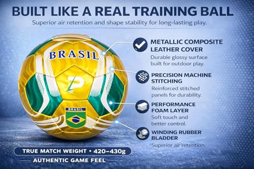 Country Training Soccer Ball: World Edition - size: 3, style: BRASIL