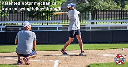 Swing Perfecting Batting Trainer for Softball and Baseball, Back Foot Rotation, Power Hitter Plate, Baseball Training Equipment - for All Ages