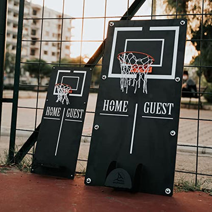 Tubibu Metal Wall Decor - Wall Mounted Basketball Hoop for Game Room, Office, Playroom - Extraordinary Gift (Classic, Large)