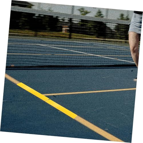 balacoo 6pcs Sports Court Carpet Markers Tennis Training Aid Rectangular Yellow Agility Training Signs for Soccer Football Court Line Markers Training Supplies