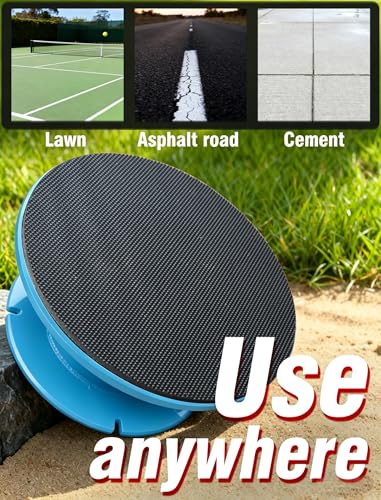 VAIIO Professional Tennis Trainer - Full Metal Portable Solo Rebounder with 3 High-Elastic String Balls, Ideal for Adults, Kids, Beginners & Advanced Players - color: Blue
