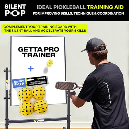 WES Silent Pickleball Balls - Foam & Soft Practice Pickleballs with Exact Real Ball Bounce - Quiet Pickle Balls for Indoor Use