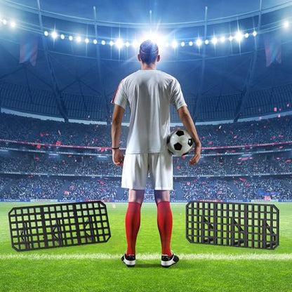 Soccer Rebounder Board, 2-Angles 2 Surfaces Portable Passing Board, Rebound Board, Soccer Wall for Backyard, Enhanced Rebound Performance for Passing & Reaction Skills - Soccer Training Equipment